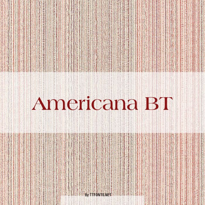 Americana BT example